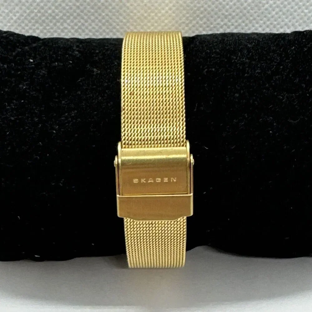 Skagen Freja 358SGGD Women's Gold Stainless Steel Analog Dial Wrist Watch JNA567